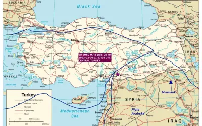 Trzęsienia ziemi w Turcji – Mapa i najnowsze dane sejsmologiczne