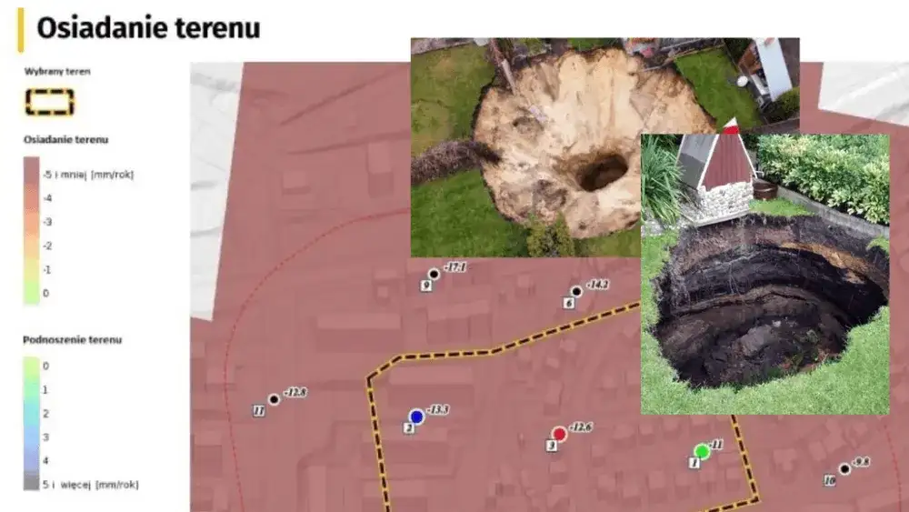 Mapa terenów górniczych – Lokalizacja i szkody górnicze w Polsce