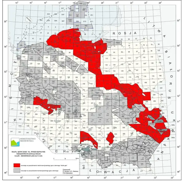 Mapa złóż ropy w Polsce – Lokalizacja i zasoby ropy naftowej